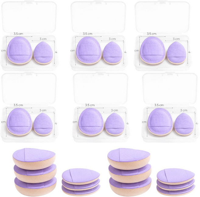 미니 아기궁둥이 퍼프 개별포장 핑거 블러셔 퍼프, B, 1