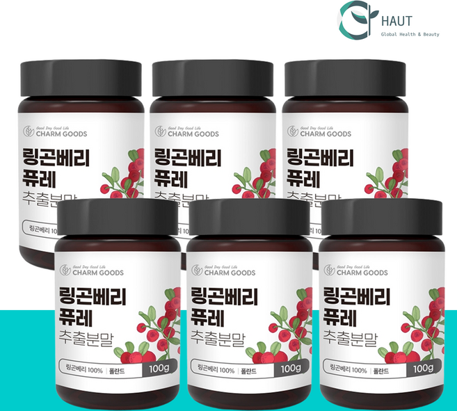 넘버즈핏 링곤베리 퓨레 분말 파우더 100g 6개 폴란드산