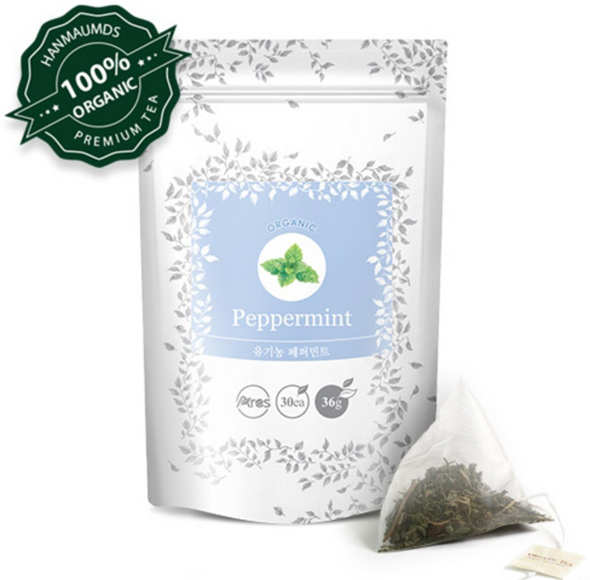 아레스 유기농 페퍼민트 허브차, 1.2g, 30개입, 1개