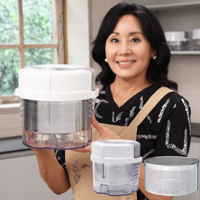 [업그레이드신제품 대용량 2.4L]홍여진 하이로 빅스텐 매직 짤순이 대용량 2.4리터 3배 더 커진 304스테인리스로 색배임 냄새걱정 NO, 본품, 1개