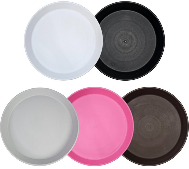 놀이 트레이 만들기 미술 모래 플레이 아트 다용도 화분받침, 화이트5호 17cm, 1개