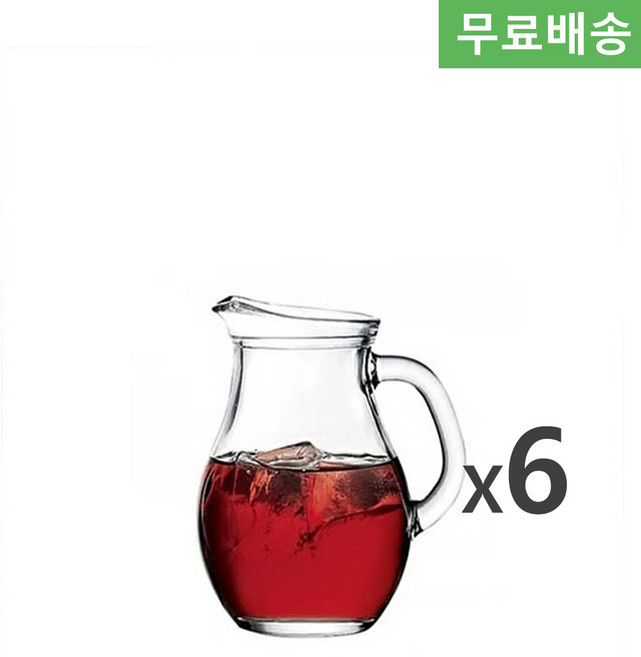 6p BOX 파사바체 비스트로 저그 250ml 80100 저그병, 1박스, 투명