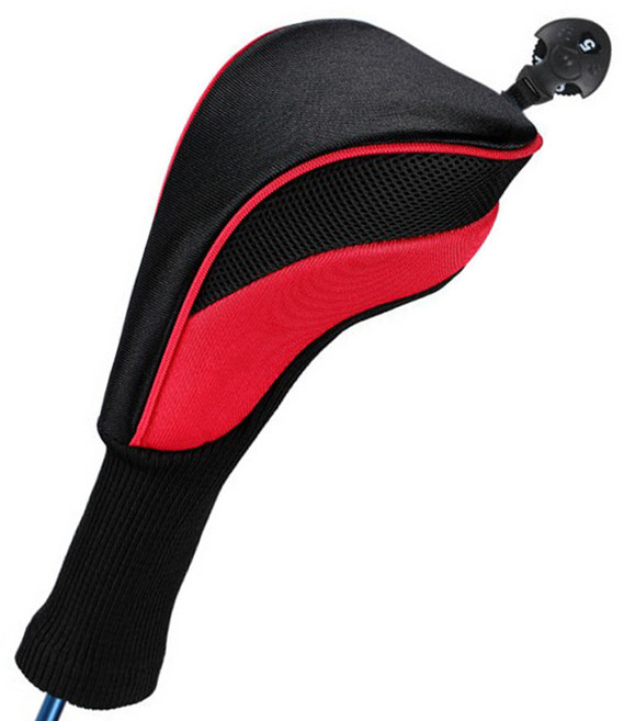 골프 드라이버커버 우드 커버 유틸리티 헤드커버 유틸커버 낱개, 레드, 1개