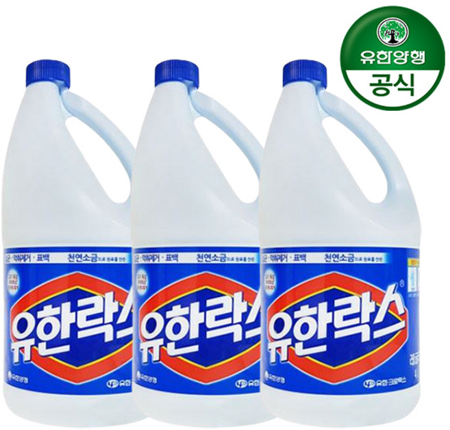 유한락스 레귤러, 4L, 3개