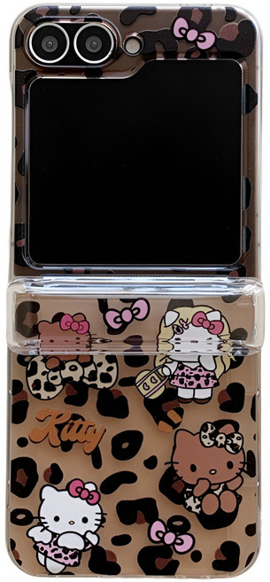 갤럭시z플립7 z플립5 z플립6 힌지보호 레오파드 핸드폰케이스