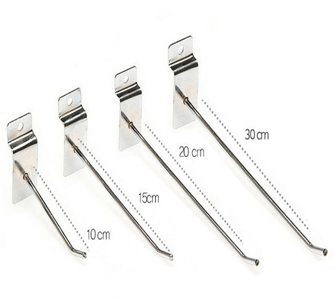 스페이스 월고리 크롬도금월후크 스틸 진열장후크 월고리후크, 5개, 30cm