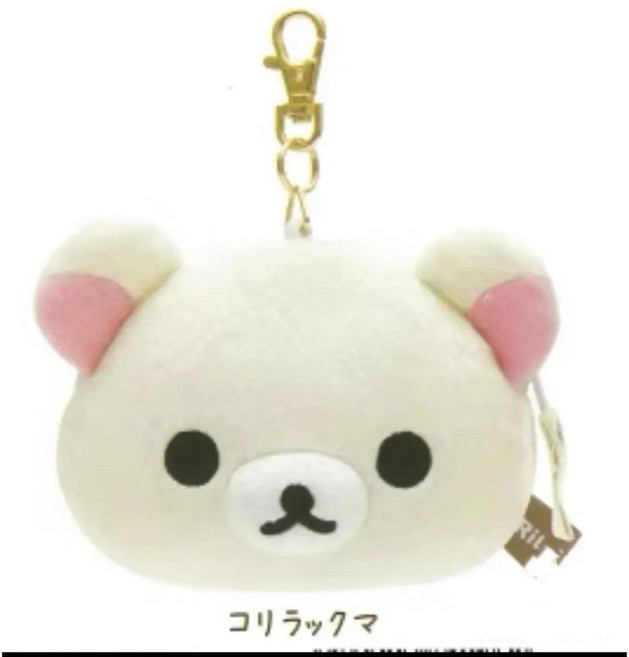 코리락쿠마 러블리 베이스 페이스 기모 스타일링 스트레치 백 잔돈 카드 백