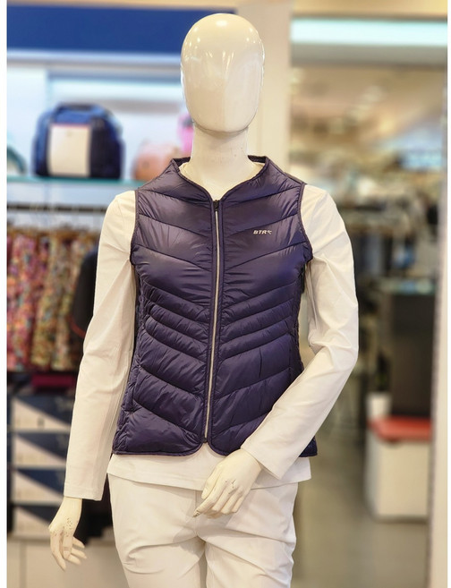 BTR골프 [NC엑스코점] BSV4270WNVY #1 골프 일상 등산 출퇴근 단체 비티알 여성 가을겨울 브이넥 웰론 경량패딩 조끼