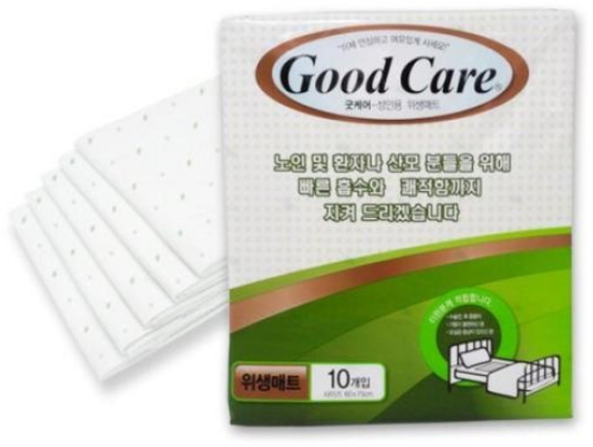굿케어 위생깔개매트 고급형, 10개입, 20개