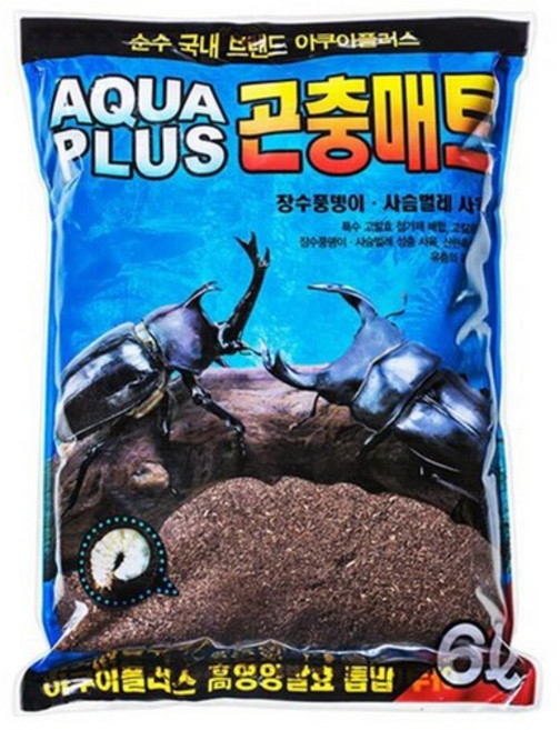 곤충사육통 굼벵이사육 곤충매트 바닥재 생물관찰 6L 사육장 곤충톱밥 곤충매트, 없음