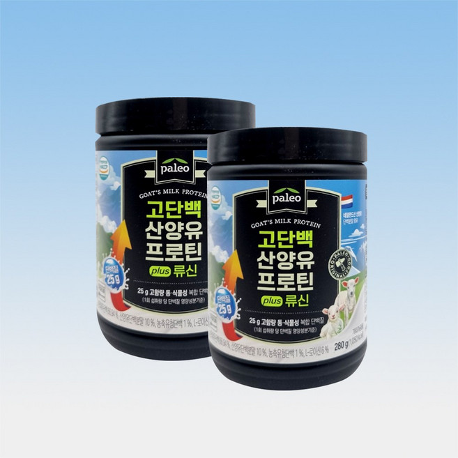 팔레오 고단백 산양유 프로틴 plus 류신, 280g, 2개
