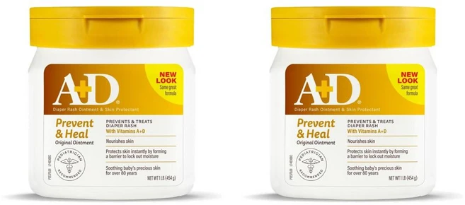 A+D Original Diaper Rash Ointment Prevents Protects 에이앤디 오리지날 다이퍼 래시 오인트먼트 프리벤트 프로텍트, 2개, 454g - 쿠팡