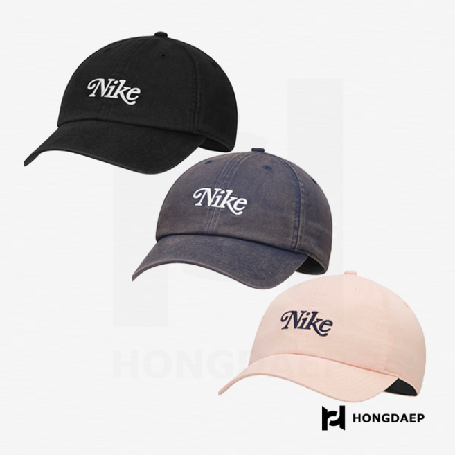 나이키 남녀공용 골프 커플 캡 워싱 워시드 모자, 아크틱 오렌지 (800), 1개