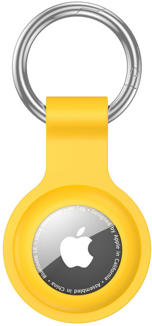 애플 에어태그2 보호 케이스, 1개, 노란색
