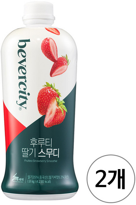세미 딸기 스무디 후루티 1.8kg, 2개