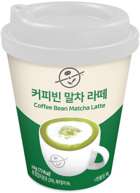 말차라떼 원컵, 1개, 4개입, 18g