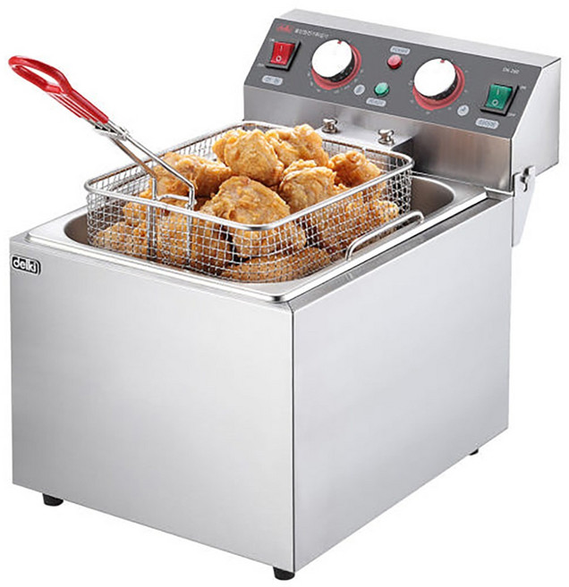 델키 13L 전기튀김기 치킨 돈가스 프라이기 주방튀김기 업소용 식당 DK-260