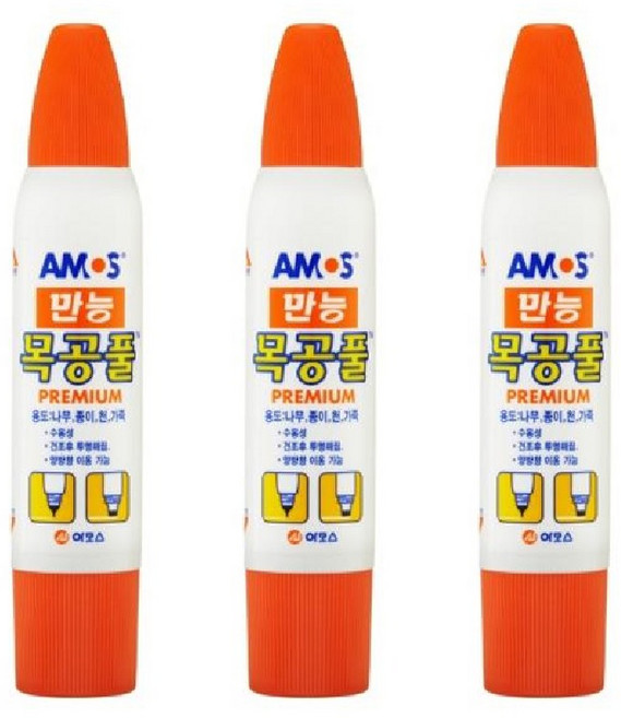 [감동] 아모스 목공풀 74g 10개 20개 30개, 74g 20개입