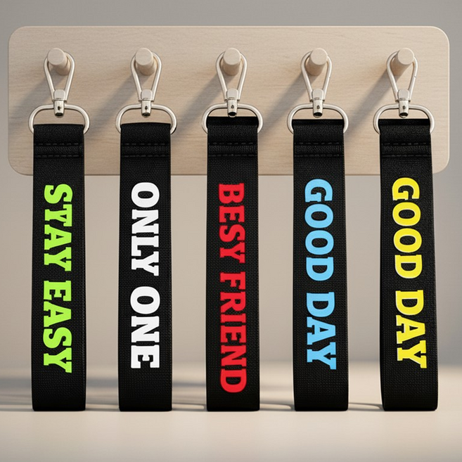 캐리어 네임택 키링 스트랩 제작 가방