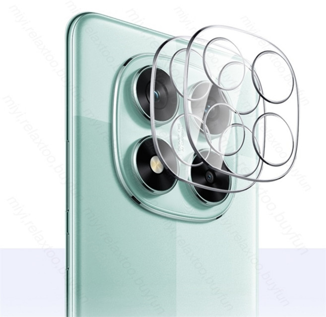 레드미 노트 14 프로 5G 4G용 3-1개 HD 카메라 글라스 투명 3D 크리스탈 강화유리 렌즈 필름 레드미 노트14프로 노트14 노트15 프로, 04 RedmiNote14 5G, [04] Transparent-2Pcs