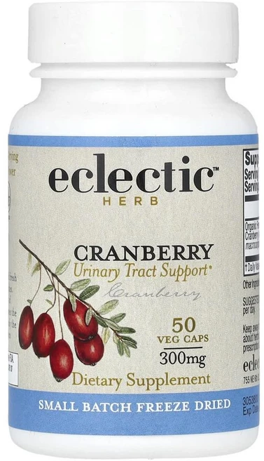 에클레틱 허브 동결 건조 크랜베리 300mg Eclectic Herb Freeze Dried Cranberry 300 mg 50정, 1개 - 쿠팡