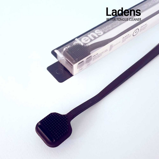 라덴스 베럴 듀얼 혀 클리너 색상 블랙 백태제거 구강관리, 25g, 1개