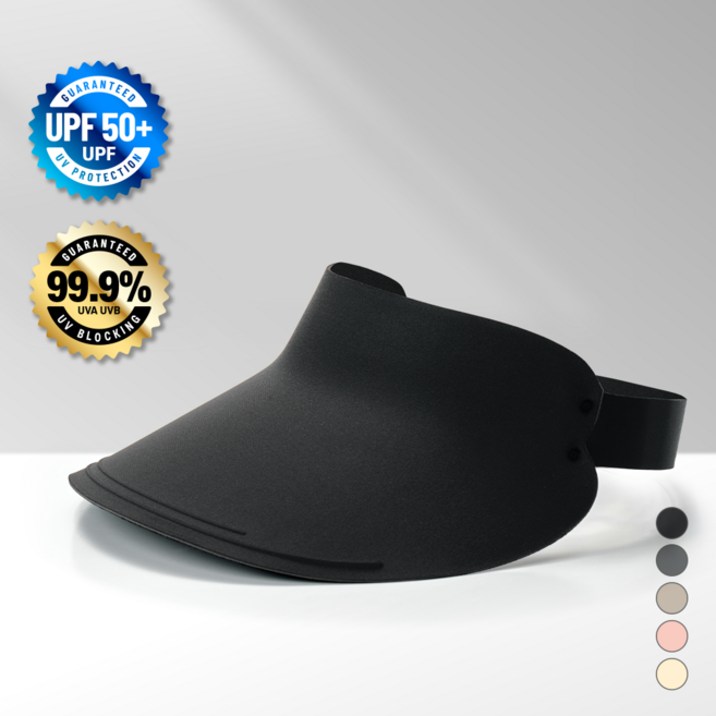 자외선차단 99.9% 에어 유브이 쉴드 썬바이저 라인 썬캡 초경량 등산 산책 골프 여행용 테니스 모자