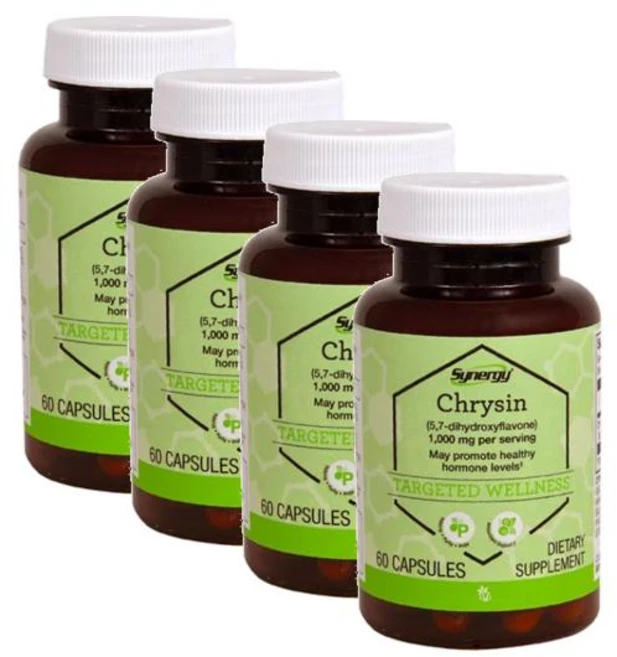 비타코스트 크리신 1000mg 퍼서빙(30일분) Vitacost Chrysin, 4개, 60정 - 쿠팡