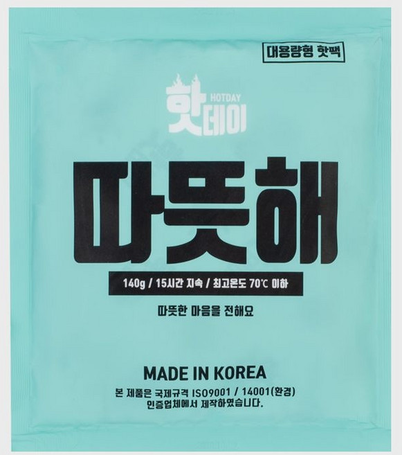 핫팩 형 140g X 100매
