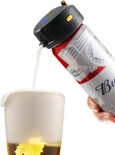 초음파 크림 맥주 거품기 크림맥주 제조기, 1개, 블랙