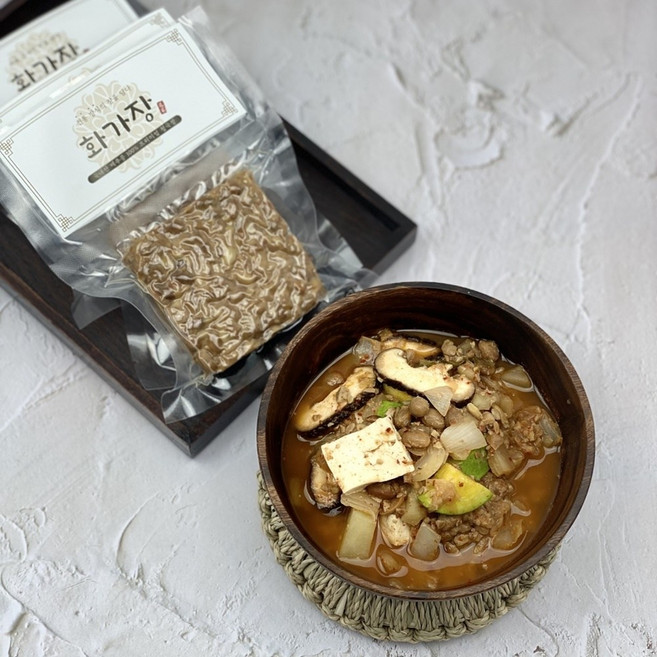 화가장 국내산 우리콩 맛있는 수제 냄새안나는 시골집 저염 직접만든 생청국장 120g, 4개