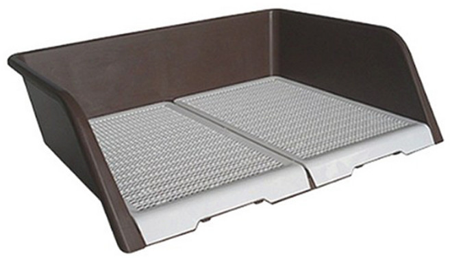 아가명가 대형견용 삼면 배변판 AMT-380, 브라운, 1개