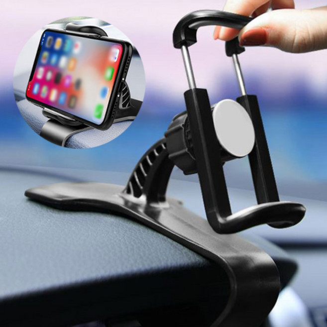 클립형 차량용 거치대 각도 회전 조절 스마트폰 다용도 거치대, 1개, 하드형
