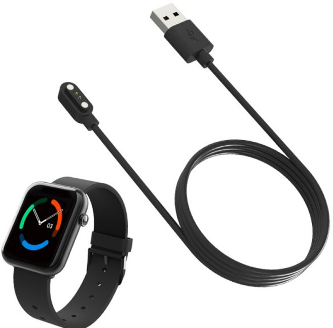 포고핀 Ticwatch GTH /oppo 시계 용 USB 고속 충전 케이블 코드 무료 Smartwatch 스포츠 손목 도크 충전기 어댑터, 포고핀 Ticwatch GTH /oppo 시계 용 US, 1개
