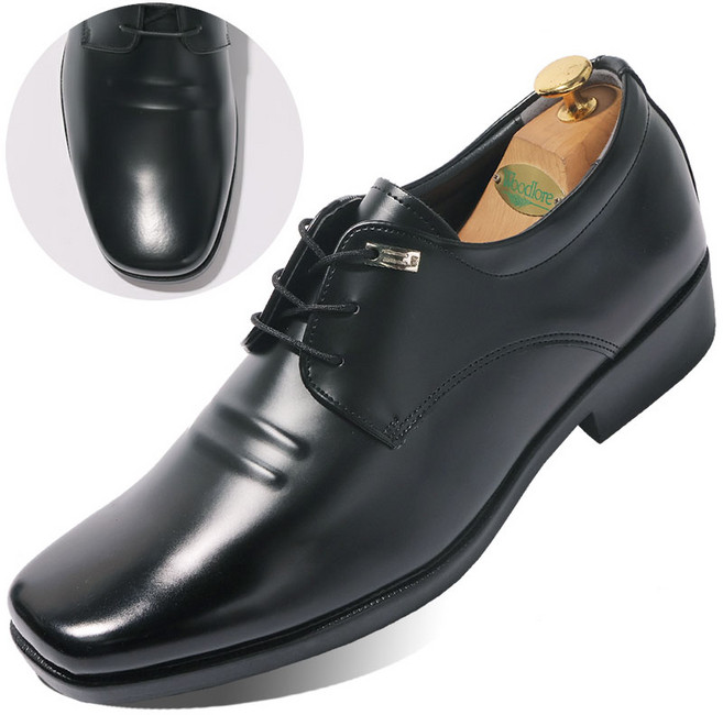 신유 국내생산 5CM 키높이 남성 구두 남자 정장화 스퀘어토 사각구두 면접 신발 JD054