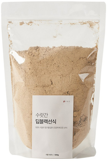 수랏간 태우지 않고 볶은 딥블랙선식, 500g, 2개