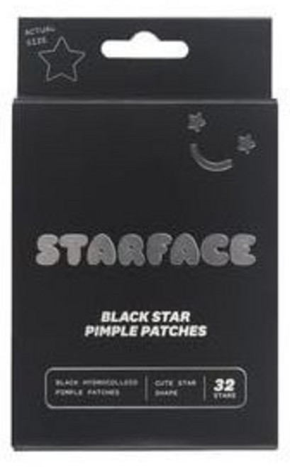 Starface World 스타페이스 블랙 스타 32 카운트, 32 Count (Pack of 1), Black, 1