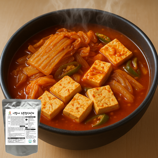 [공장직영] 가성비 끝판왕 얼큰한 두부김치찌개, 30개, 600g