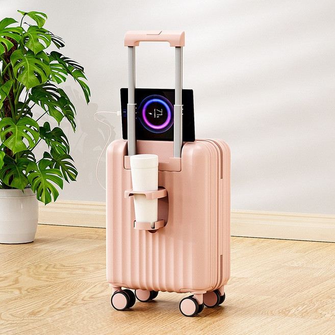 春秋航空可登機行李箱14寸輕便小型旅行箱耐磨免託運拉桿箱密碼箱