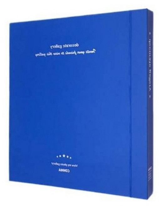 코벡사 접착식 앨범 20매 블루 245*255mm 사진첩 웨딩앨범 졸업앨범 베이비앨범