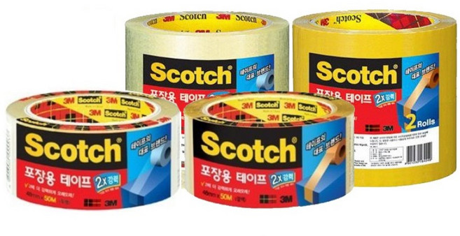 3M 스카치 포장용 박스테이프 (리필1롤) 3615R 갈색(48x50M), 1개