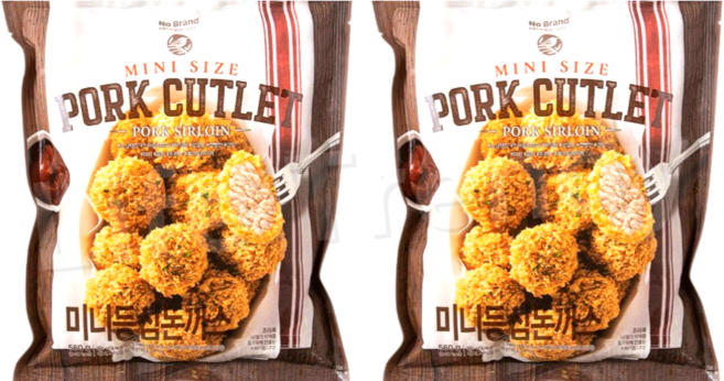 노브랜드 미니 등심 돈가스 560g, 2개