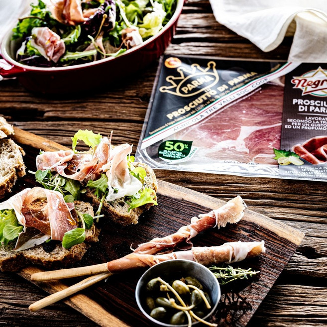 네그로니 프로슈토 슬라이스 2종 생햄 샤퀴테리, 2. 산다니엘 프로슈토, 80g, 1개