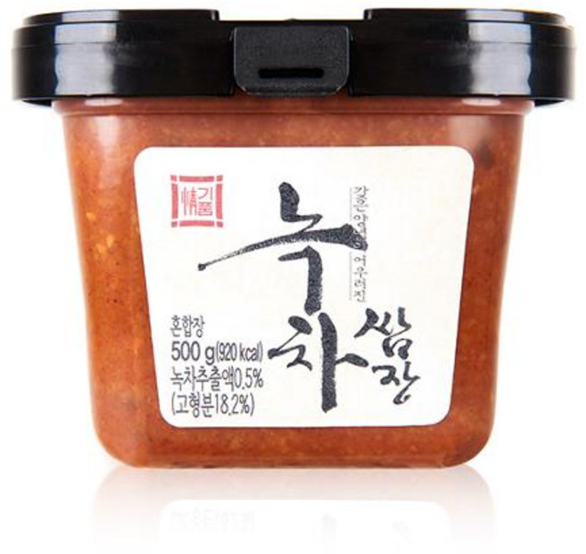 마리몰 3대째이어온 전통방식 국산재료와녹차로만든 글루텐FREE 녹차쌈장, 1개, 500g
