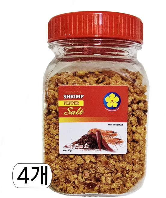 베트남 새우소금, 80g, 4개