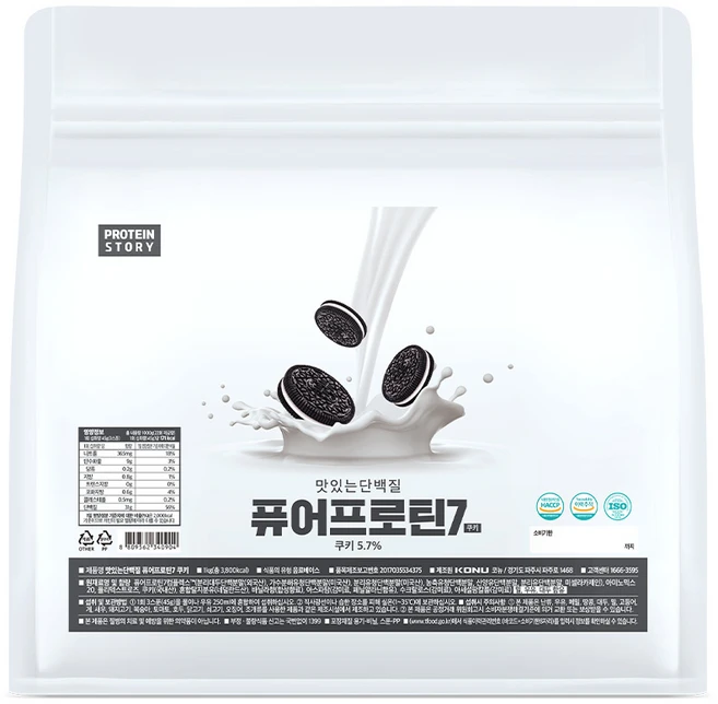 프로틴스토리 맛있는 단백질 퓨어프로틴 쿠키, 1kg, 1개 - 쿠팡