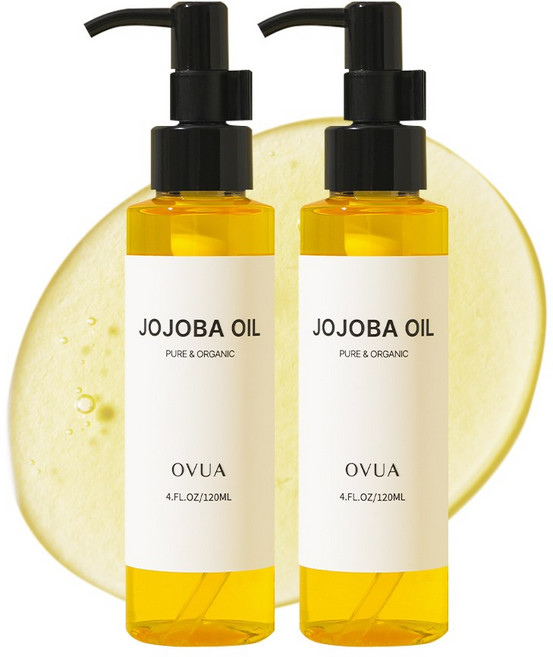 오뷰아 프리미엄 유기농 골든 호호바오일 펌프형, 2개, 120ml