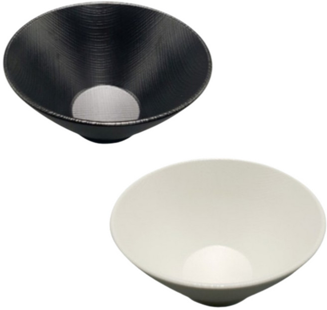 국산 그린메라민 매트 V면기 소 G-0453-1 식당 업소용 멜라민 짬뽕 국수 그릇 면기, 매트 V면기 소(G-0453-1) 블랙, 1개