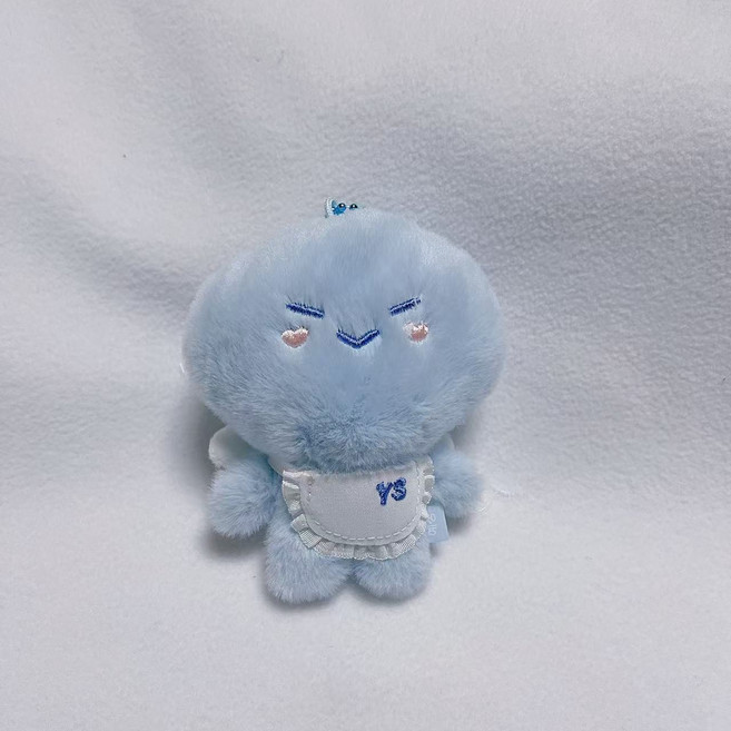 Super Junior 藍色團子金希澈金鐘云曹圭賢金厲旭毛絨掛件, 1個, 金鐘云YS磁鐵+亮面珠鏈+標簽