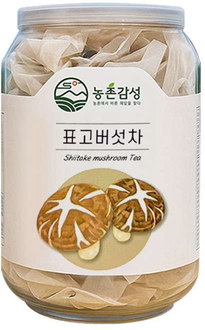 농촌감성 국산 무농약 표고버섯 티백 차, 1개, 20개입, 1.2g